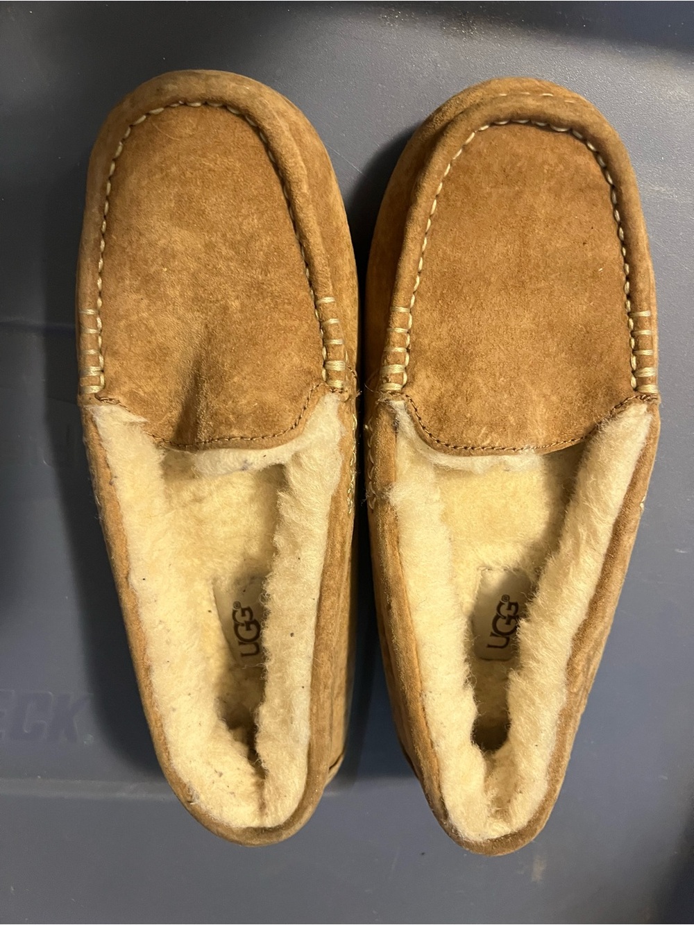 UGG Women's ANSLEY Suede Sheepskin lined Moccasins